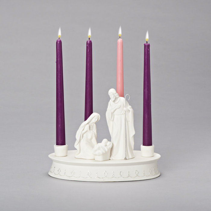Three Posts™ Camelford Porcelain Advent Wreath Figurine & Reviews Wayfair